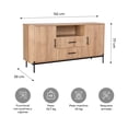 thumbnail image 3 of Credenza Relan Swell Café Diseño Curvo Varillado, 3 of 8