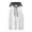 White, variant on Afdoent Mens Casual Tank Tops Men's Athleisure Vest Sleeveless Hooded Color Block Running Gym T Shirt Streetwear