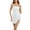White, variant on Sequin Slip Dress, Sleeveless Slit Maxi Dress with Thin Straps, Glamorous Party Dress for New Year's Eve, Clubs, and Evening Galas White 2XL