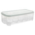 thumbnail image 1 of Caja para guardar 10 huevos transparente para refrigerador con tapa y dispensador de almacenamiento, 1 of 8