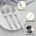 WILMAX 18/10 Stainless Steel Dinner Forks - Set Of 6 In Gift Box, 8 Inch (20 Cm) Elegant Cutlery