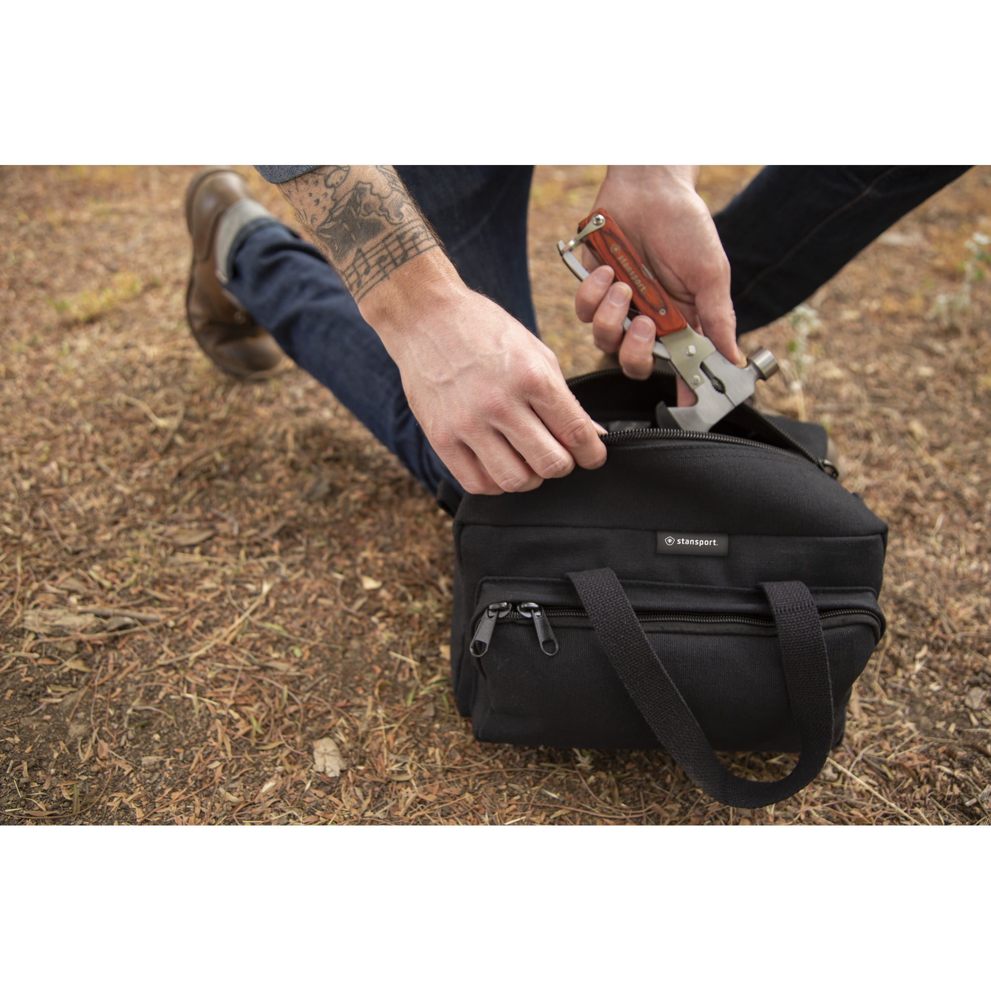 Stansport Cotton Canvas Tool Bag - Black