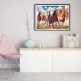 thumbnail image 4 of Kit de pintura de diamante 5D Caballos al galope Full Square Drill Rhinestone DIY Arts Likrtyny decoración de arte, 4 of 9