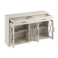 thumbnail image 4 of Bush Lennox Engineered Wood Buffet Cabinet with Drawers in Linen White Oak, 4 of 16