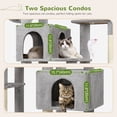 thumbnail image 4 of Globlazer 78" Large Cat Tree, Multi-Level Heavy Duty Cat Tower Condo with Sisal Scratching Posts, Light Grey, 4 of 7
