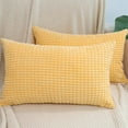 thumbnail image 2 of Dinheiro Fundas de Almohada Decorativas, Juego de 2 Fundas de Almohada Lumbares de Pana Suave, Funda de cojín para decoración del hogar para sofá, Cama, sofá, Dormitorio, Coche, 2 of 6