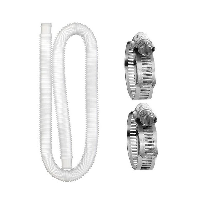 Klon Swimming Pool Filter Pump 1.5m Hose Metal Clamp Replacement Accessory For Pump