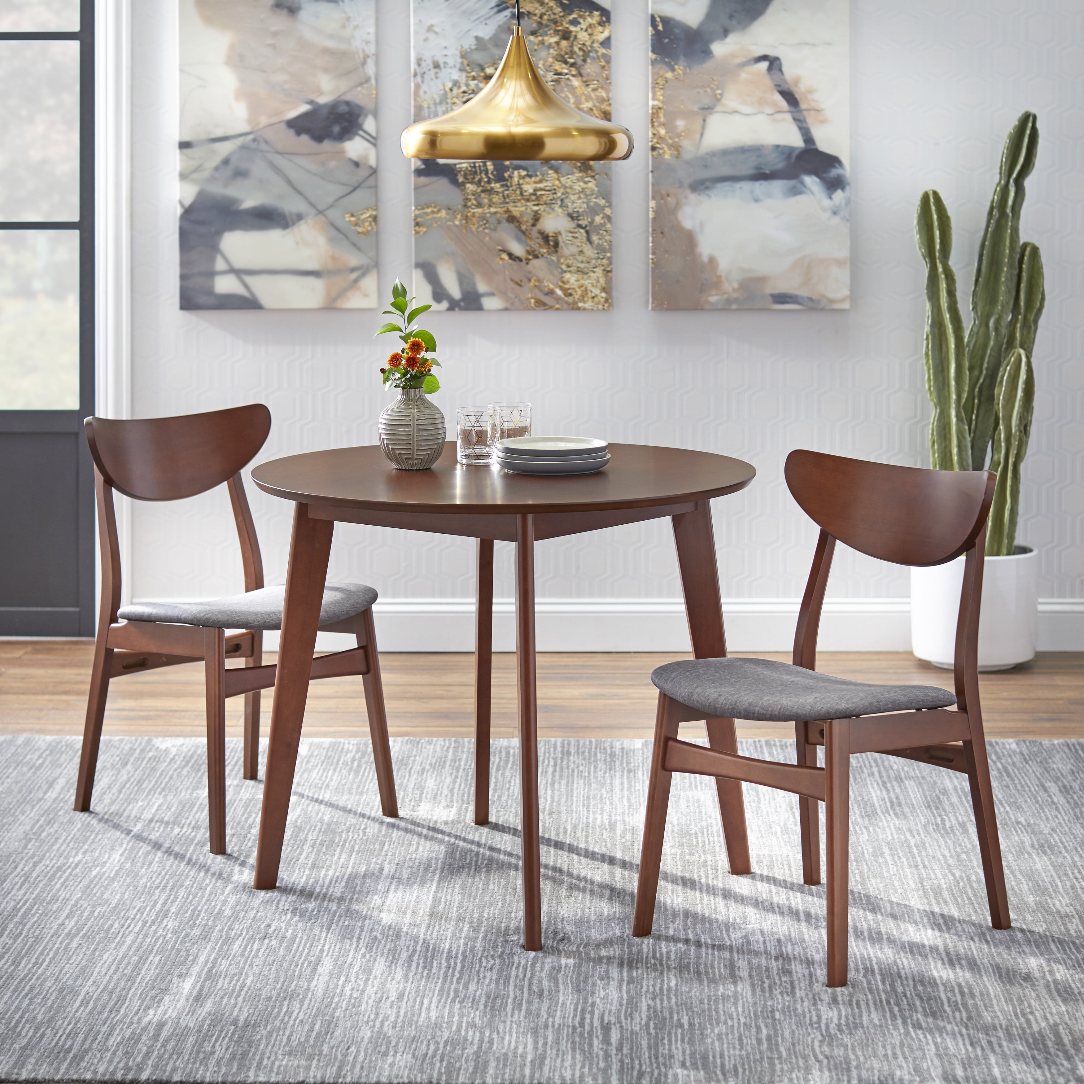 Tms tiara 4 piece mid outlet century dining set with bench