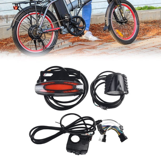 Phare LED Pour Vélo électrique 36V-60V – 12 W, étanche, Avec Klaxon Intégré