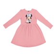 thumbnail image 1 of Vestido Minnie Mouse Talla 8 de Manga Larga con Personaje Estampado Rosa, 1 of 3