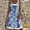 Sky Blue, variant on Women's Casual Dress Dresses For Women Beach Spring Striped Print Cute Dress Sleeveless Casual Dress Round Neck Loose Tank Dress Blue L
