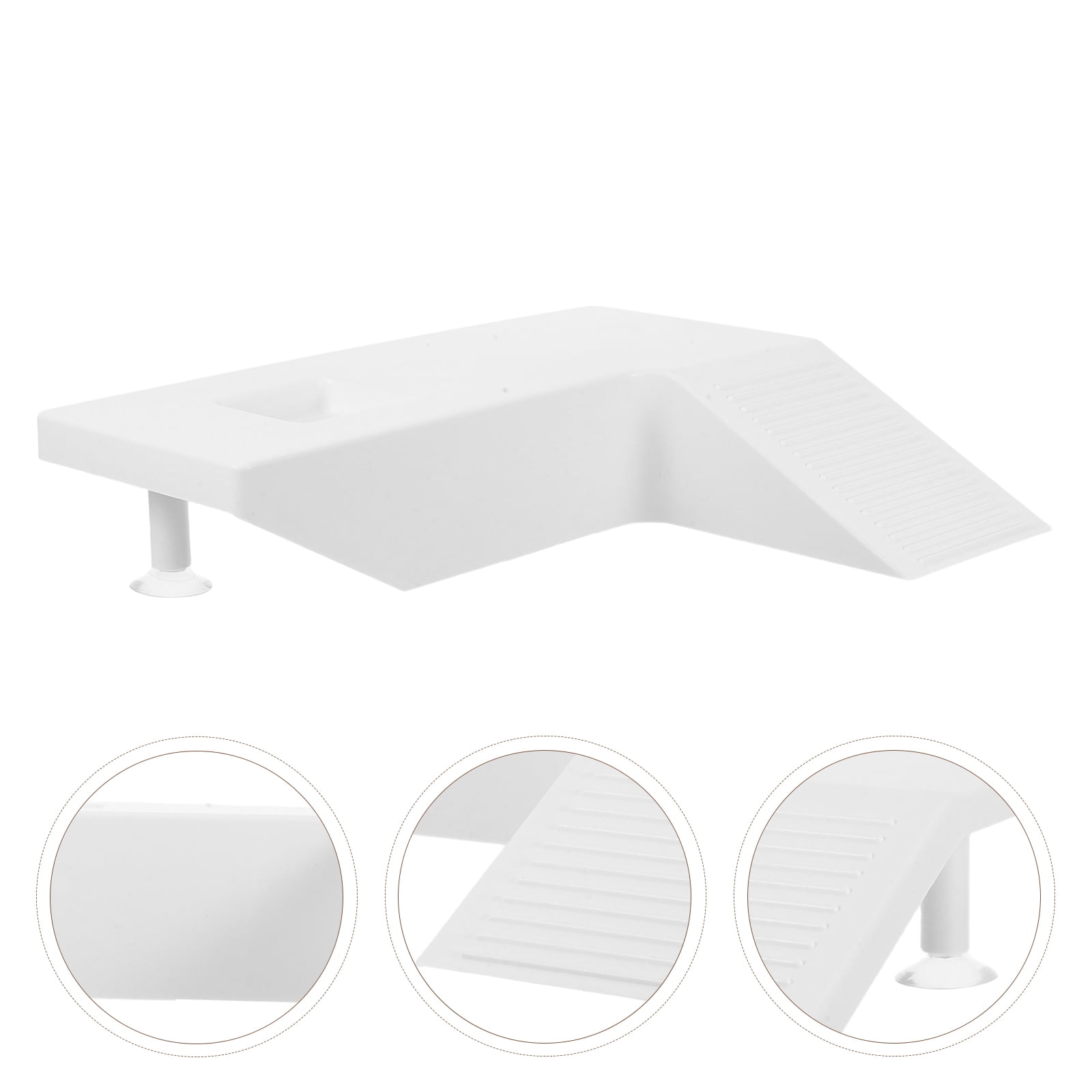 FOMIYES White Turtle Basking Accessory Platform for Aquatic Turtle Home Habitat