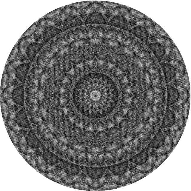Ahgly Company Tapis Rond Lavable en Machine Intérieur Transitionnel Gris Platine, 6 Pieds Rond