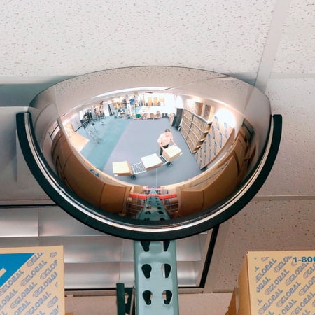 Half Dome Panoramic Acrylic Mirror Indoor 32"" Dia. 180 degrees Viewing Angle