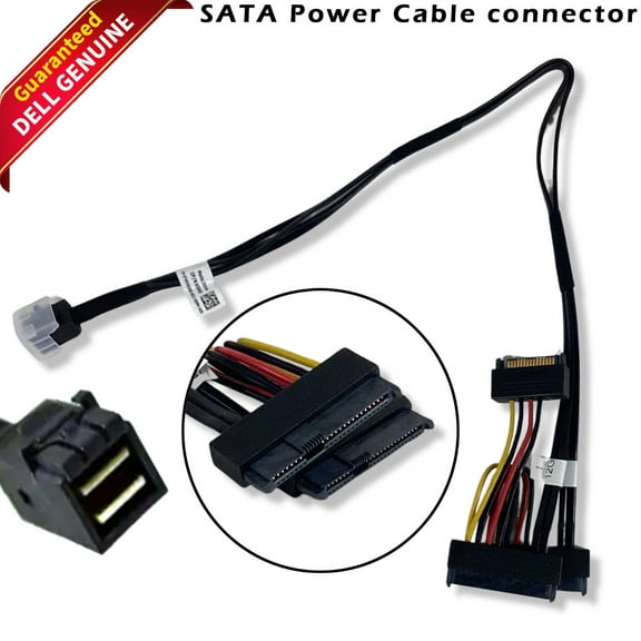 Dell T5810 T7810 MINI SAS Cable to Dual Power Cable 7W5N8 07W5N8 - (New)