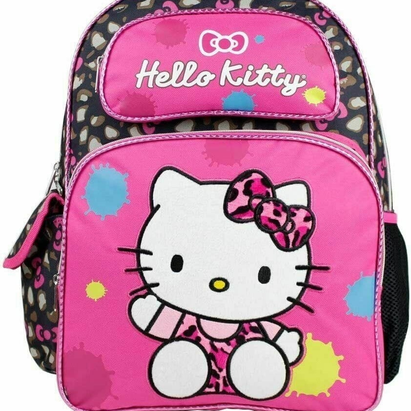 Sanrio Hello Kitty Large 16" Full size Backpack Color Splash Pink