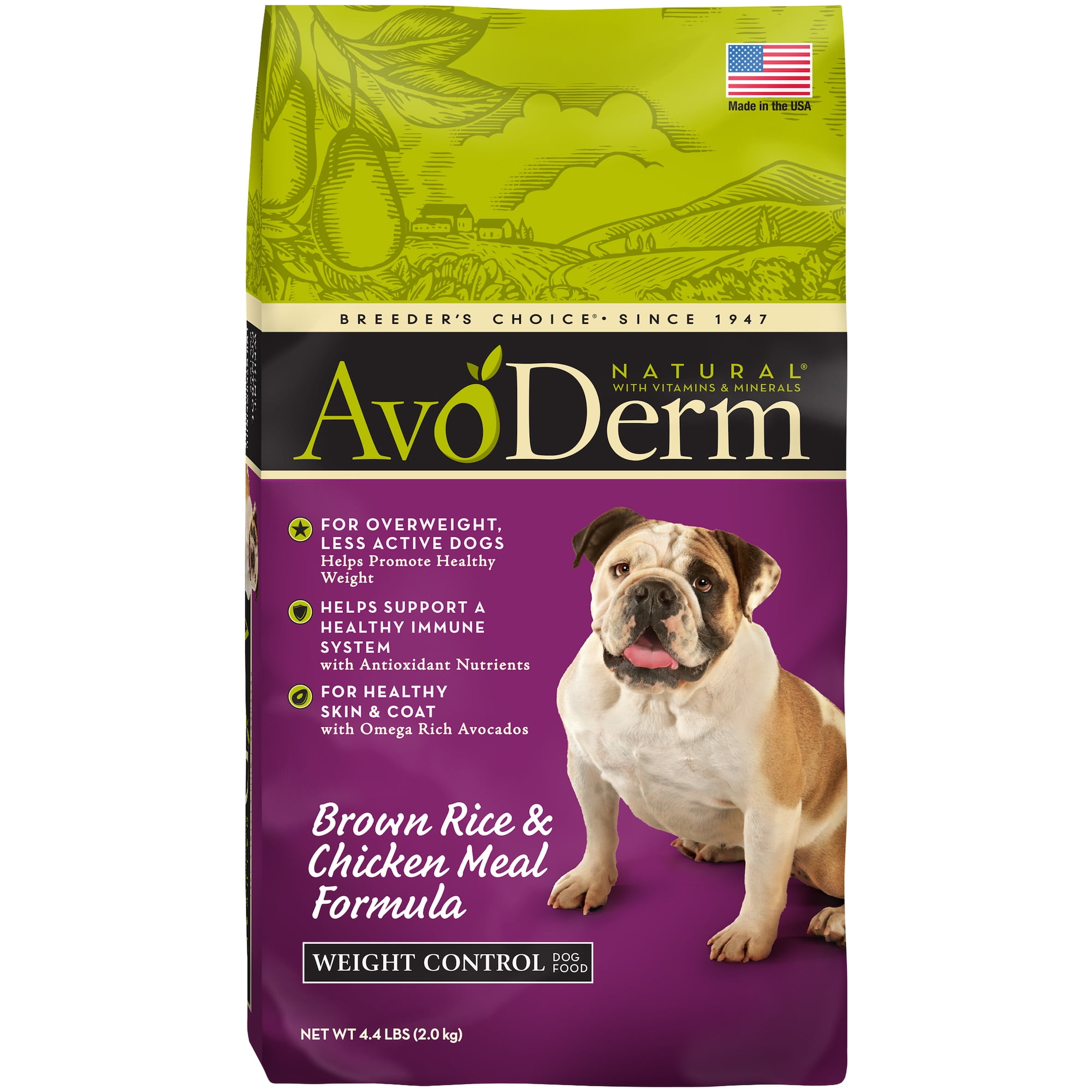 AvoDerm Natural Chicken Meal and Brown Rice Formula Weight Control Dog