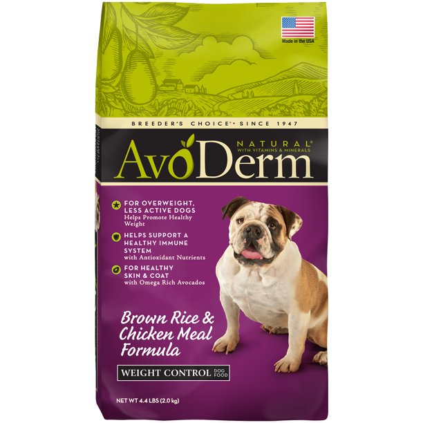 AvoDerm Natural Chicken Meal and Brown Rice Formula Weight Control Dog