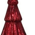 thumbnail image 3 of 12" Red Glass Christmas Tree Sculpture, 3 of 5