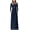 L1 Navy Blue, variant on Aiyino Women's Dresses Sleeveless Plain Maxi Casual Long Dresses Plus Size with Pockets,Wine Red XL