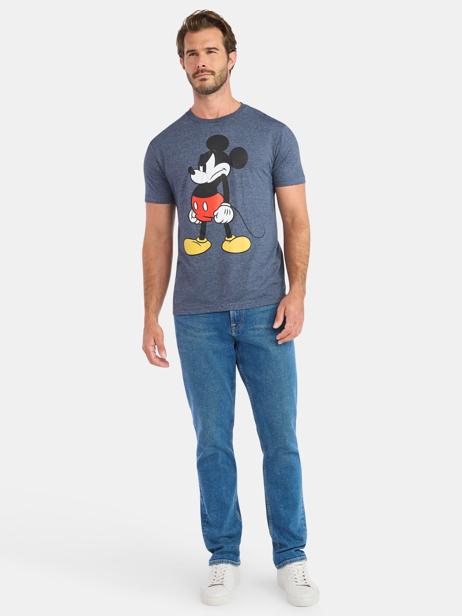 Mickey Mouse Men's and Big Men's Graphic Tee with Short Sleeves, Sizes S-3XL