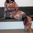 thumbnail image 1 of Traje Mujeres Crop Tops + Faldas largas Bodycon Mesh Skinny Top + Maxi Falda Clubwear a juego Cgtredaw Para estrenar, 1 of 1