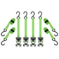 thumbnail image 3 of SmartStraps RatchetX Ratchet Tie Down Straps, 1" x 14 ft, 500 lb Safe Work Load, 1,500 lb Break Strength, 4-Pack with EcoCase, 3 of 11