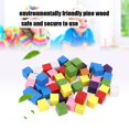 thumbnail image 4 of Herwey 2 Sets Colored Block Set Pine Wood Children Geometry Enlightenment Early Education Toy,Colored Block Toy,Enlightenment Toy, 4 of 8