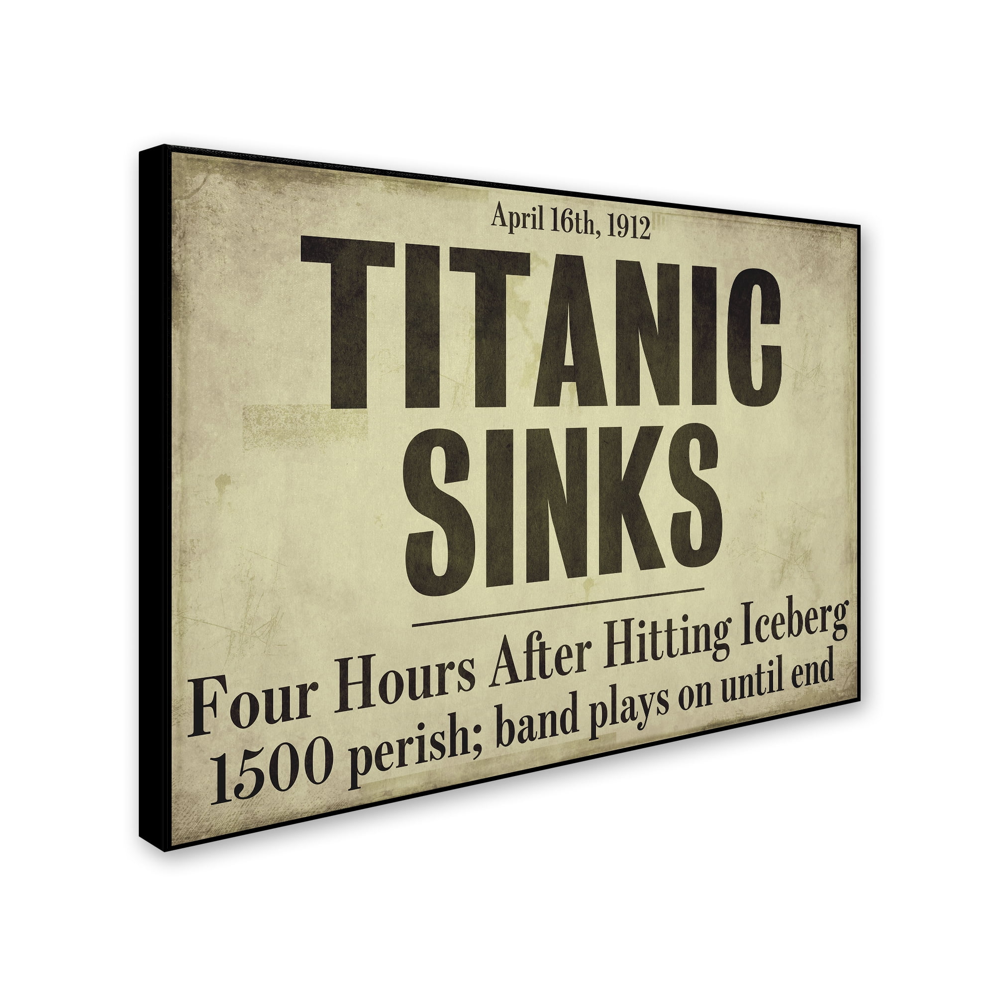 Trademark Fine Art "Titanic" Canvas Art by Color Bakery