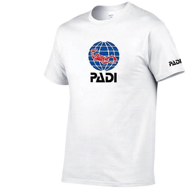 Padi Print Men's Cotton Crew Neck Short Sleeve T-Shirt
