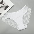 thumbnail image 6 of Bigersell Nylon Panties for Women Clearance Womens Cheeky Underwear Seamless Panty Style P-33 Polyester Cheeky Panties Cotton Thong Underwear Ladies Briefs High Waist Women's Panties White XL, 6 of 7