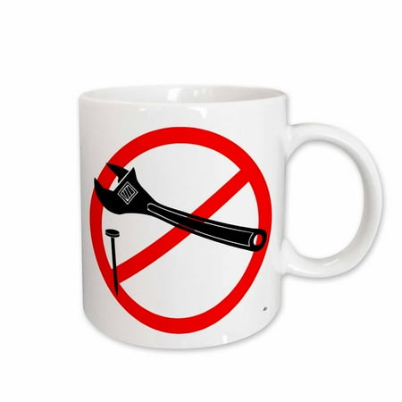 

3dRose NOT A HAMMER wrench image 2 Ceramic Mug 11-ounce
