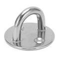 thumbnail image 3 of Pad Eye Plate, Steel Heavy Duty Rustproof U Hook Round Stainless for Door Boat Hammock Home6MM, 3 of 8