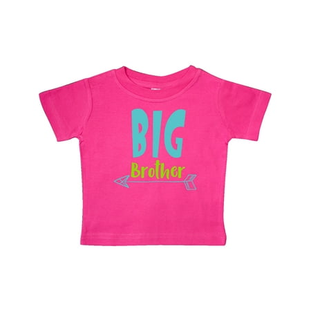 

Inktastic Big Brother Older Brother Arrow - Blue Green Gift Baby Boy T-Shirt