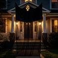 thumbnail image 6 of 10ft Tall Halloween Black Gauze Hanging Ghost Prop, Sound Activated Light Up Skull Ghost, Spooky Large Decor for Outdoor Indoor House Horror Party, 6 of 8