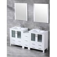 thumbnail image 3 of Jacques 30" Distressed Grey Single Vanity, White Carrara Marble Top, White Square Sink and no Mirror, 3 of 3