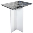thumbnail image 1 of Mesa De Centro Mdf Melamico Vinil Metalico Tipo Marmol Resisten Negro, 1 of 6