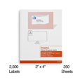 thumbnail image 3 of Staples Laser/Inkjet Shipping Labels 2" x 4" White 10 Labels/Sheet 489565, 3 of 5