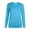 Sky Blue, variant on Kovlvoll Long Sleeve Tops for Women Crew Neck Casual Solid Color Comfort Underlayer Tee Fall Basic Shirts