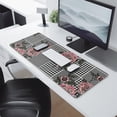 thumbnail image 2 of Long Mouse Pads for Desk,Pioneer Flower Floral Print Pattern Desk Mats on Top Of Desks, Desk Mouse Pad Extra Large with 3mm Non-Slip Base and Stitched Edge for Gaming,Office,Work,Home 31.5"x11.8", 2 of 6
