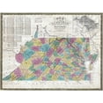 thumbnail image 2 of Mitchell 32x25 Gold Ornate Wood Framed with Double Matting Museum Art Print Titled - Virginia Maryland - Mitchell 1832, 2 of 4