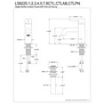 thumbnail image 2 of Kingston Brass LS8225CTL Continental One-Handle Single-Hole Bathroom Faucet with Push Pop-Up Drain, Oil Rubbed Bronze, 2 of 4