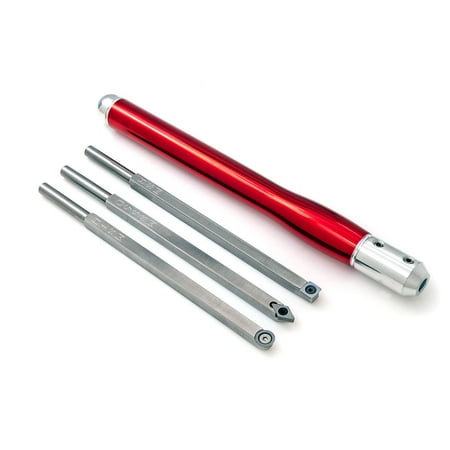 

3 Mid Size Carbide Tipped Simple Woodturning Tools (9 Tool w/ 12 Handle)