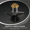 thumbnail image 3 of FRCOLOR camera tripod Portable Adjustable Camera Tripod for Outdoor Use Silver Aluminum Alloy 3-In-1 Design,5.51"X5.51"X1.18", 3 of 5