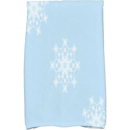 Simply Daisy 18" x 30" Falling Snow Holiday Geometric Print Kitchen Towel