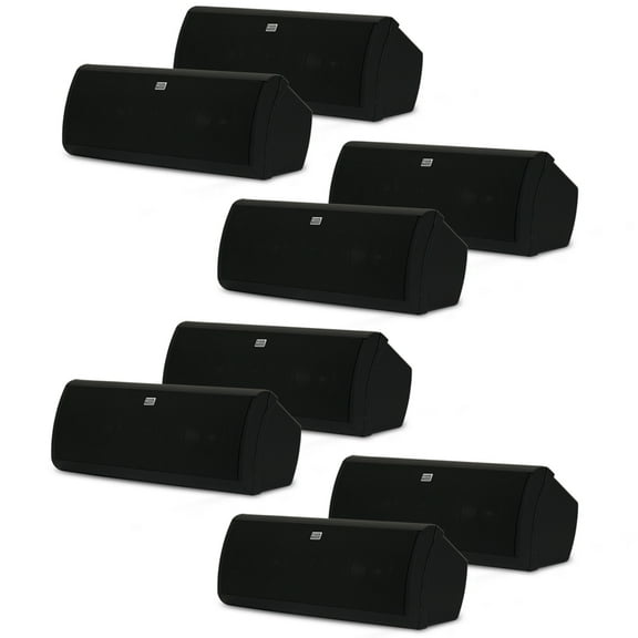 Acoustic Audio AA40CB Indoor 3 Way Speakers 4000 Watts Black Bookshelf 4 Pair Pack AA40CB-4PR