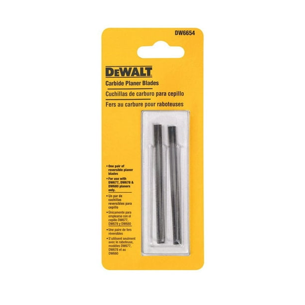 DeWalt 31/4 in. L Carbide Planer Blade DoubleEdged 2 pk
