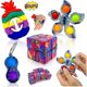 thumbnail image 1 of Fidget Toys Set 4 Uds paquete barato sensorial alivia la ansiedad y el estrés para niños Simple hoyuelos Figet Calendario de Adviento juguete antiestrés, 1 of 3