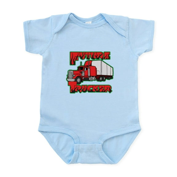 CafePress - Future Trucker Infant Bodysuit - Baby Light Bodysuit, Size Newborn - 24 Months