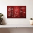thumbnail image 2 of Elephant Stock Firefighter Patents Wall Art - Horizontal Canvas Wall Art - Living Room Wall Decor - Our America Canvas - Red And Brown Decor - 12" x 8", 2 of 8